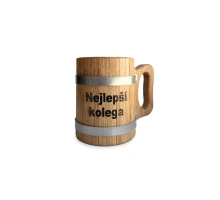 Wooden mug 0,5 L - the best colleague