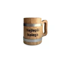 Wooden mug 0,5 L - the best colleague