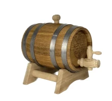 Wine barrel 1 liter with a drawing - Coat of arms of the Czech Republic