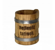 Dřevěný pohár 0,5 L - Nejlepší tatínek