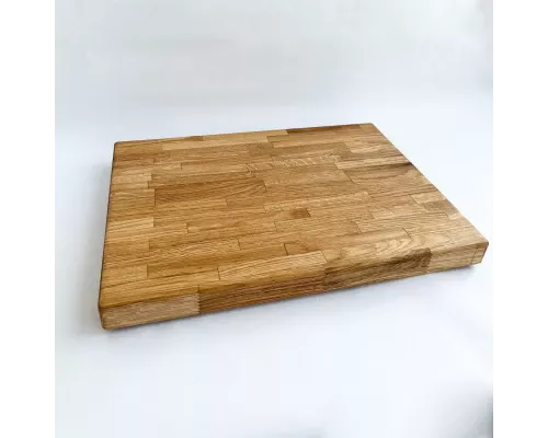 image_1 Dřevěné kuchyňské prkénko 42 × 30 × 3,5 cm masivní prkénko na krájení a servírování jídla z přírodního dřeva