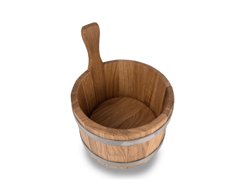 image_3 Dřevěný dubový džber 5 l na vodu