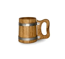 Dřevěný korbel 1 l