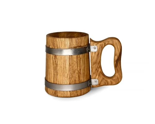 image_4 Dřevěný korbel 0,5 l masivní přírodní korbel na pivo z dřeva
