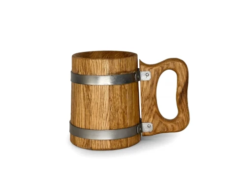 image_1 Dřevěný korbel 0,5 l masivní přírodní korbel na pivo z dřeva
