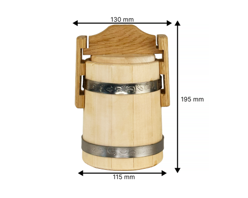 image_5 Lipový sud na med 0,5 l – tradiční přírodní nádoba pro skladování medu