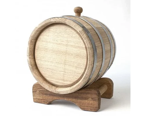 image_1 Dřevěný sud 15 l bez kohoutku masivní sud na víno a alkohol tradiční dřevěná nádoba pro zrání a skladování vína