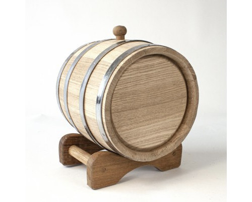 Kvalitní dubový sud na nápoje o objemu 5 litrů, bez kohoutku, vhodný na skladování a zrání vína nebo destilátů