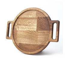 Podnos z dubového dřeva s úchyty 350 mm – elegantní dřevěný servírovací podnos s úchyty, ideální pro podávání jídel a nápojů.