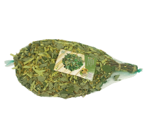 Saunová metlička z lipového listí s květy – přírodní lipová větev pro saunu, relaxaci a aromaterapii