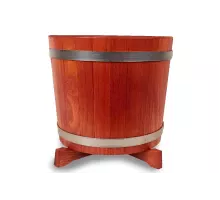Ound flower pot 10 L acacia
