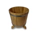 image_2 Dřevěný kulatý květináč 10 l z masivního dřeva