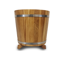 Dřevěný květináč 27 L z celistvého dřeva