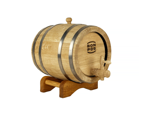 Dubový sud na víno „Elite“ 10 litrů – ručně vyrobený sud z kvalitního dubového dřeva s extra silnými stěnami pro dokonalé zrání vína