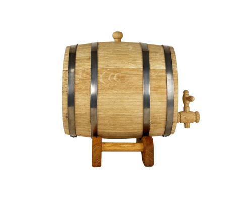image_2 Dubový sud na víno „Elite“ 10 litrů – ručně vyrobený sud z kvalitního dubového dřeva s extra silnými stěnami pro dokonalé zrání vína