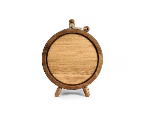 image_1 Dubový soudek placatka 3 L bez kohoutku – ručně vyráběný z masivního dubového dřeva, přírodní sud na nápoje.