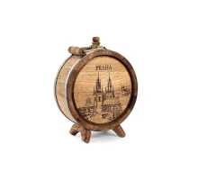 Oak flask without tap, Prague, 3 liters