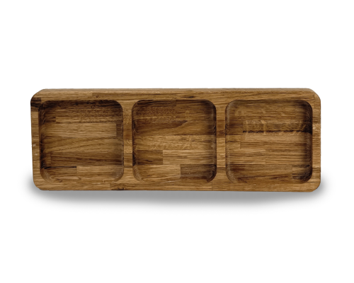 image_2 Dřevěný servírovací podnos 34 × 12 × 2 cm z masivního dřeva přírodní podnos na servírování jídla a nápojů do domácnosti i restaurace
