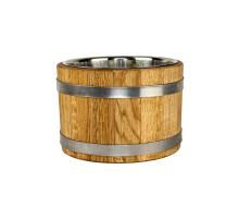 Dubová mísa 3 L s vložkou z nerezové oceli 