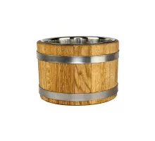 Oak bowl 3 L with stainless steel insert