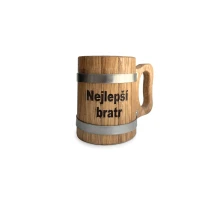 Wooden cup 0,5 liter - Best Brother