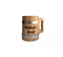 Wooden cup 0,5 liter - Best Brother