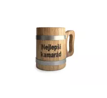 Wooden mug 0,5 liter - Best buddy