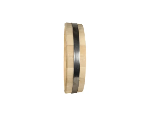image_2 Dřevěné nástěnné hodiny 33 cm s klasickým ciferníkem z přírodního dřeva jednoduchý design do interiéru domácnosti kanceláře nebo chalupy