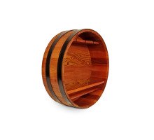 Nástěnný dubový bar D600 mm