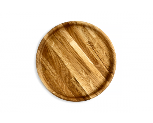 image_4 ada čtyř talířů z masivního dubového dřeva – přírodní dřevěné servírovací talíře ruční výroby