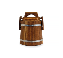 Dubová káď na ovoce a zeleninu, objem 2 litry – přírodní dřevěná nádoba pro skladování