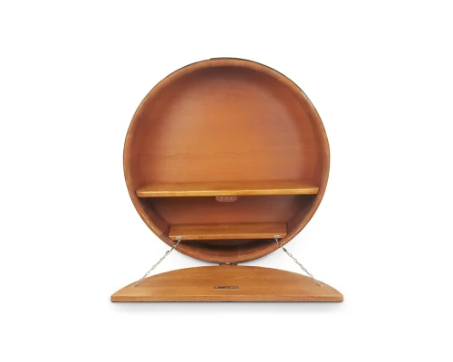image_1 Dubový kulatý bar s dvířky 60 cm z dubového masivu