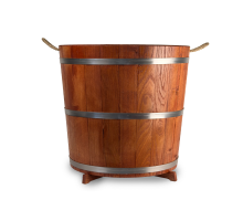 Large acacia garden pot 107 l