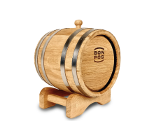 Dubový sud 3 litry bez kohoutku – ručně vyráběný sud se středním vypalováním pro zrání alkoholu, vína a destilátů