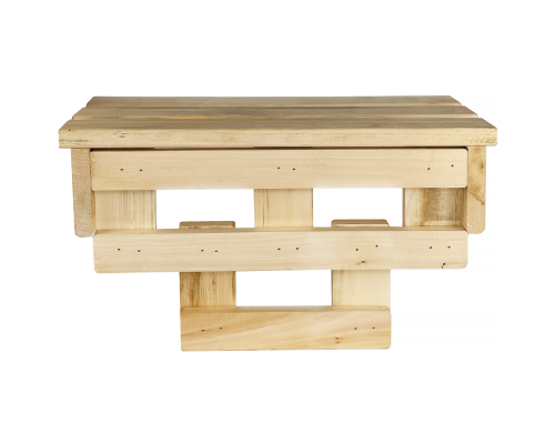 image_2 Nástěnný věšák z lipového dřeva s 5 háčky a policí – přírodní dřevěný věšák do předsíně nebo chodby