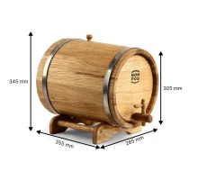Dřevěný sud 15 l se středním výpalem