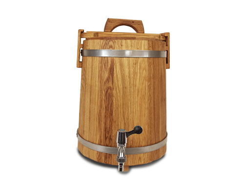 image_1 Dubový sud 10 litrů s víkem a silným výpalem pro zrání alkoholu – kvalitní přírodní dub