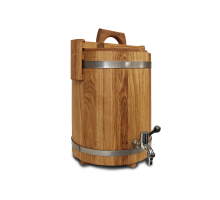 Dubový sud 10 litrů s víkem a silným výpalem pro zrání alkoholu – kvalitní přírodní dub