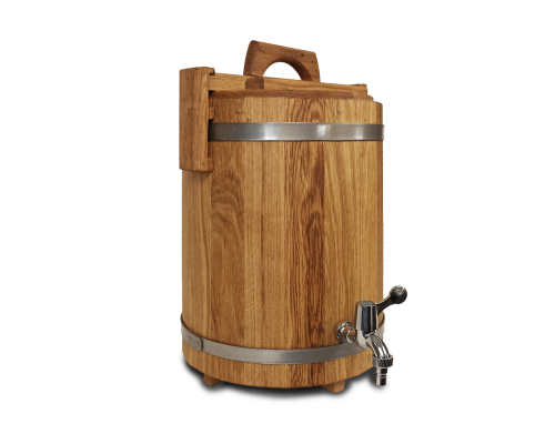 Dubový sud 15 litrů se silným výpalem a otevíracím víkem – kvalitní sud pro zrání alkoholu a nápojů