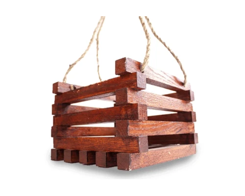 image_2 Balkonový dřevěný květináč 20 × 20 cm z masivního dřeva