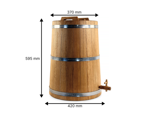 image_4 Dubový sud 50 litrů bez vnitřního výpalu – přírodní sud na víno a destiláty