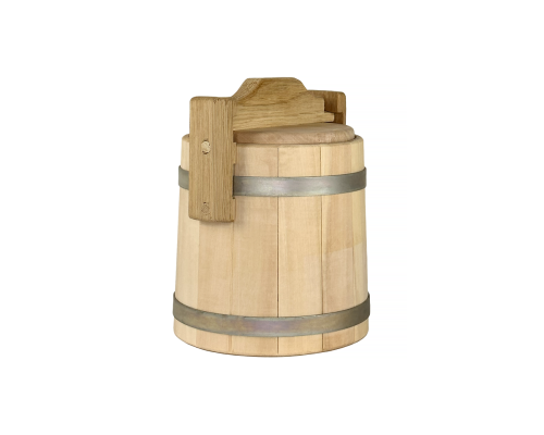 Lipový sud na med 5 litrů – přírodní dřevěná nádoba pro uchování a servírování medu