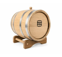 Oak barrel 10 L without tap, stand