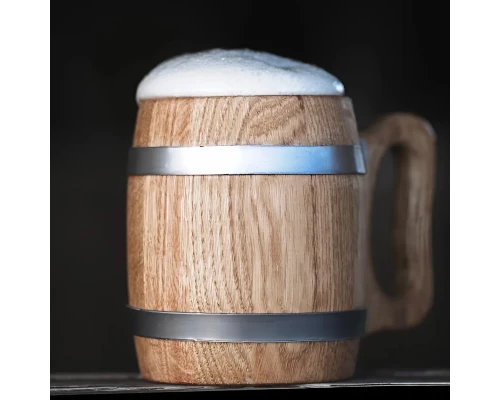 image_3 Dřevěný korbel 0,5 l z přírodního dřeva tradiční korbel na pivo