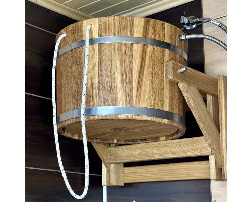 image_10 Dubové saunové vědro o objemu 10 litrů s obručí z nerezové oceli