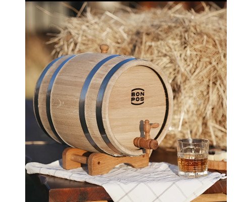 image_5 Dřevěný sud z dubu 10 litrů, silně vypálený pro vylepšení chuti domácího alkoholu