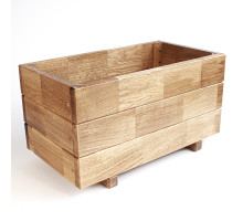 Dřevěný kvetinač obdélníkový Dub 0,5 m