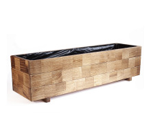 Dřevěný kvetinač obdélníkový Dub 1 m