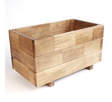 Dřevěný kvetinač obdélníkový Dub 0,5 m
