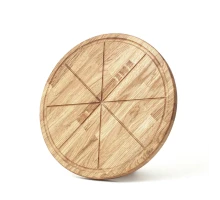 Dřevěný dubový talíř na pizzu 25 cm